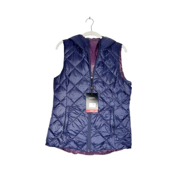 Gerry Women's Puffer Packable Reversible Down Vest in Indigo/Port - Sz M - NWT - Picture 4 of 11